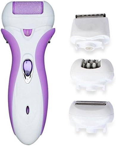 NWYR Epilator 4-in-1 Electric Hair Removal Women's Electric Shaver Body Exfoliator Private Office Scraping Leg Armpit Hairy knife Electric Grinding Device , B