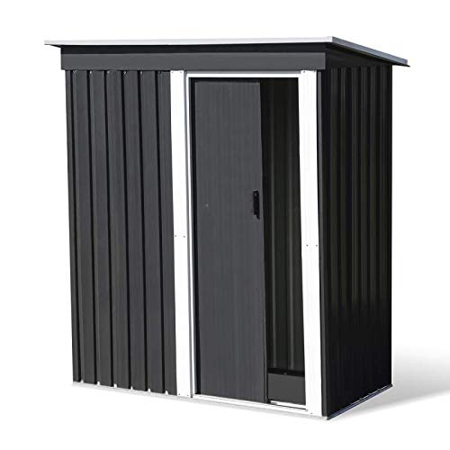 IDMarket - Abri de Jardin 1.3 m² Gris en Acier galvanisé
