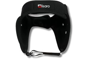 Lisaro® Ohrenschutz für MMA, BJJ & Ringen – Verstellbarer Earguard Kopfschutz mit Kinnriemen – Atmungsaktiv, Soft Padding, Geräuschdurchlässig – Profi Headgear für Training & Wettkampf