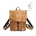 Produktbild Yoome Handgefertigter Vintage Laptop Rucksack aus echtem Leder für Schule College, Rucksack für 38,1 cm (15 Zoll) Notebook für Männer und Frauen