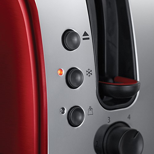 Russell Hobbs 21291-56 Legacy Red Toaster, Schnell-Toast-Technologie, 6 Bräunungsstufen, 1300 Watt, rot - 3