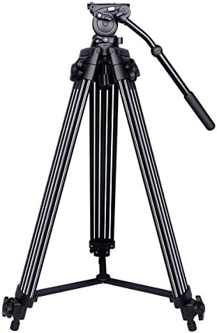 Aluminum Alloy 180CM Professional Video Camera Tripod with 360 Degree Fluid Drag Head
