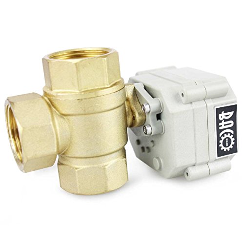 BACOENG AC/DC9-36V 3 Wege 1″ Messing Motorkugelhahn Elektrische ZonenventilNC - 5