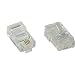 Produktbild InLine 73098L 100er Pack Modularstecker 8P4C RJ45 zum Crimpen auf Flachkabel (ISDN) klar