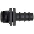 Greenage Straight Connector 1/2 inch Male Threads and 16mm Barbed End for Agricultural Garden Drip Sprinkler Irrigation System-20 Pcs