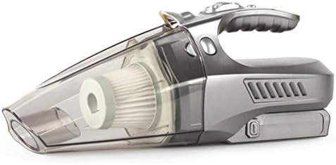 LEAJIA Car Vacuum Cleaner,4 in 1 Handheld Vacuum--Portable Vacuum Wet/Dry DC 12V 100W High Power Car Vacuum Cleaner,With Tire Inflator,Tire Pressure Gauge ,Floodlight , gray