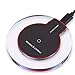 Price comparison product image BaZhaHei New Wireless Charging Pad Charger Ultra-Thin Clear Mini Qi Wireless Charger Crystal Round with Receiver for iPhone 8 for iphonex Desktop Chargers