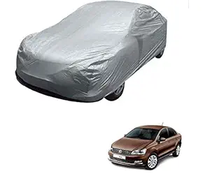 Kozdiko Silver Matty Car Body Cover with Buckle Belt for Volkswagen Vento/Maruti Ciaz/Skoda Rapid/Toyota Corolla New Altis/Maruti SX4/Toyota Corolla/Audi A3/Toyota Yaris