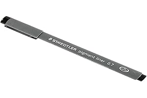 Staedtler pigment liner fineliner technical drawing pen black ink 0.7mm
