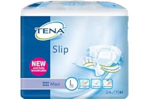 SCA HYGIENE PRODUCTS VERTRIEBS G TENA Slip Maxi Large (L) - Inkontinenz-Windel auch bei Doppelinkontinenz (1 Karton = 3x24 = 72Stück)