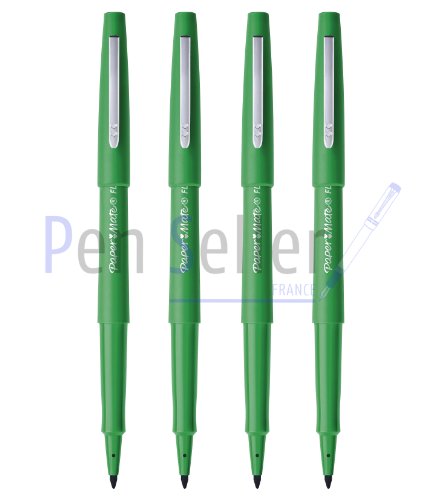 Book's Cover ofPapermate Flair Original Feutre dEcriture Pointe Largeur 10mm Couleur de lEncre Vert Etui de 4