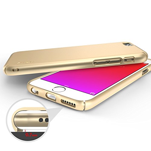 iPhone 6S Case, Ringke SLIM **Essential Ultra Thin**[1 FREE HD Screen Protector][ROSE GOLD] Perfect Fit & Scratch-Resistant Dual Coating Lightweight Hard Case for Apple iPhone 6S 4.7