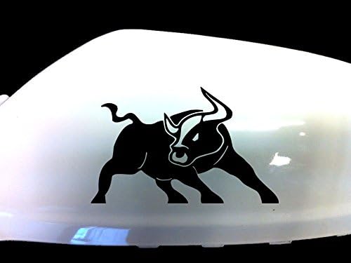 Bull Raton Car Stickers Wing Mirror Styling Decals (Set of 2), Black