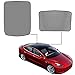 Produktbild Topfit Panorama-Sonnendach-Sonnenschirm, faltbares Schattierungsnetz Sonnenschutz für Tesla Model 3, 2 Stück im Lieferumfang enthalten
