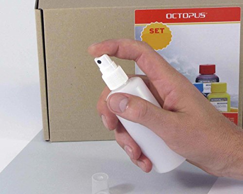 10 x 100 ml Sprühflaschen mit Fingerzerstäuber, Plastikflaschen mit Pumpsprüher, Kunststoffflaschen aus HDPE mit Zerstäuber, inkl. 10 Beschriftungsetiketten - 3