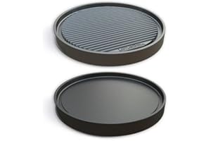 LotusGrill Płyta grillowa teppanyaki – specjalnie zaprojektowana do niskodymnego grilla na węgiel drzewny / grilla stołowego