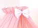 LUXURY BABY COT/BED CANOPY DRAPE-BIG 485cm HEARTS MOSQUITO NET NURSERY BEDDING + HOLDER (Pink)
