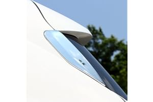 Autophoton Car Accessories for Mokka/Mokka X 2013-2018 ABS Chrome Rear Window Triangle Decoration Cover Trim 2pcs