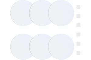 UFURMATE Lot de 6 cache-trous ronds en plastique PVC pour trous et rayures (blanc pur, 95 mm)