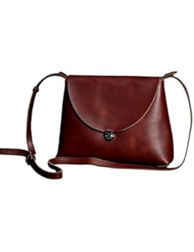 Presentski Handgemachte echtes Leder Crossbody Schulter-Beutel für Frauen Mädchen