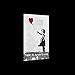 Produktbild Welt-der-TräumeWANDBILD CANVASBILD Wandbild Leinwandbild Kunstdruck Canvas | Kleines Mädchen mit Ballon Banksy | O1 (100cm. x 75cm.) | Canvas Picture Print PP2039O1-MS | Madchen Ballon Schwarz Herz Rot Banksy Liebe