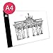 Produktbild Professioneller Ultra Slim Leuchtkasten | Lightpad | Leuchttisch | Leuchtplatte zum Zeichnen | A4 | USB Kabel | Helligkeit verstellbar
