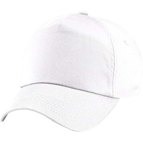 Amazon.co.uk: plain white baseball caps