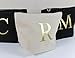 Personalised Make Up Bag, Accessory Bag, Canvas Bag ANY LETTER - Cotton Canvas Bag The perfect personalised Gift for any occasion, Christmas, Birthdays, Wedding Favours Unisex, Christmas Gift (White Bag)