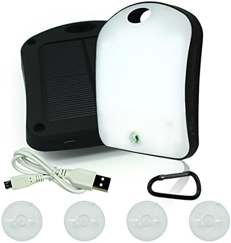Achivy 20 LED PIR Motion Sensor Solar Light, 6000mA Solar Power Charger,Portable Camping light for Travel, Outdoor Sports, Car,Home