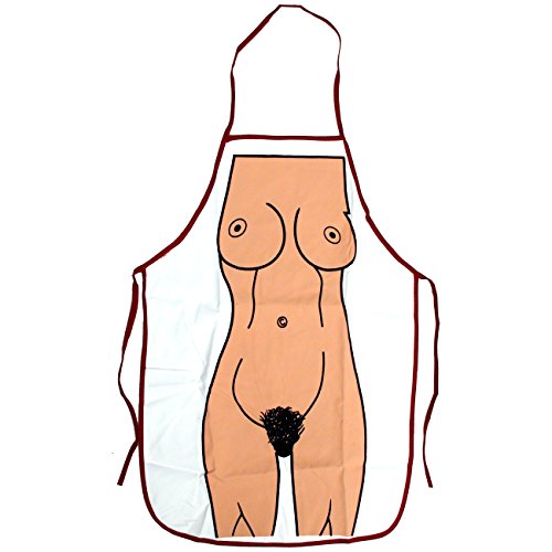 Preisvergleich Produktbild Funschürze nackte Frau Schürze Küchenschürze Frauenkörper Scherzartikel Geschenk