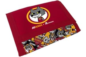 AS ROMA Portafoglio in velcro A.S. ROMA, Per bambini e ragazzi, Prodotto ufficiale, Idea regalo
