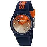 Superdry Herrenuhr Analog Quarz mit Silikonarmband – SYG198UO