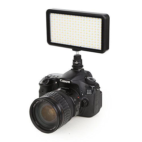 Koolertron 228 LED Multi-Function LED Vid  o Light Cam  ra 90 Degr  s d   l  vation pour Sony Canon Nikon Pentax Olympus Samsung Panasonic JVC DSLR DV Camera Cam  scopes