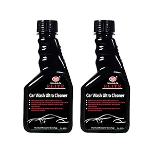 UE Elite Car Wash Shampoo, Ultra Cleaner Concentrate - Removes Tough Dirt and Road Grime Instantly For Car & Bike (Hassle Free and Easy To Use) - 200 ml (Pack of 2)