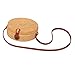 Produktbild Runde Rattan Damen Umhängetasche Handgewebte Handtasche, Korbtasche Handmade Strohbeutel Strand Taschen, Vintage Ata Bali Bag