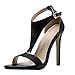 Produktbild Sandalen Damen Sommer Omingkog Joker Sandalen mit hohen Absätzen Fesselriemen Schuhe Peeptoe Sandalen Freizeit Hochhackige Schuhe(Black,62)