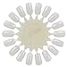 Tinxs 10 x Natural White Nail Art Wheels