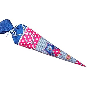 Schultüte, Schultütenbezug Eule mit Namen