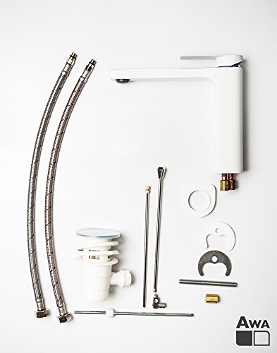 AWA – Ophir – RED DOT winner – Waschtischarmatur – Weiß & Chrome - 2