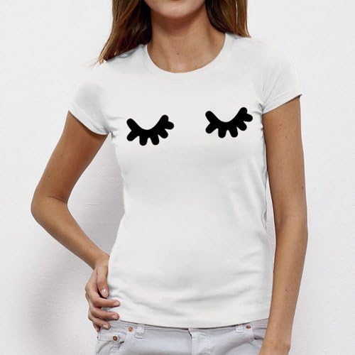 Eyelashes, Tee, T-Shirt, Shirt, Top Unisex, Ladies Fitted, Short Sleeve