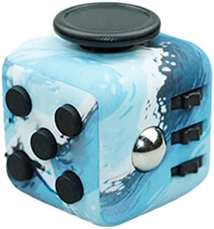 Walwh Relieves Stress and Anxiety Cube Edc Fidget Toy for Children and Adults Sea Blue