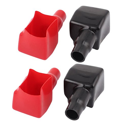 Preisvergleich Produktbild Semoic Batterieklemme Schutzabdeckung Isolierhuelle 37mmx37mm 4 Stueck