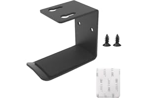 JUHONNZ Soporte para casco, soporte de casco de aluminio, soporte de casco de montaje en pared con adhesivo potente y tornillos de 3 m, soporte para gancho compatible con Sennheiser Sony Bose Beats AKG