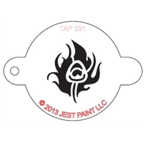 TAP Re-useable Face Paint Stencils - TAP031 Peacock Feather