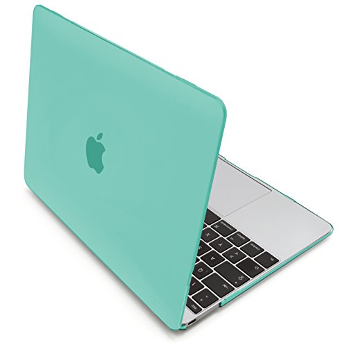 MyGadget MacBook 12 Zoll Retina *Matt* Case Hülle - Apple Model ab 2015 (A1534) durchsichtige Plastik Tasche Mac Schutzhülle Hartschale Cover in Türkis