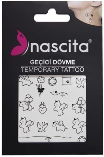 Nascita Geçici Dövme, Unicorn Temalı, Beyaz