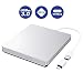 Produktbild Externes DVD Laufwerk USB 3.0 Portable DVD/CD Brenner mit Type-C, Plug&Play, Niedriger Lärm 9.5mm Slim Chip, Superdrive für alle Laptops/Desktop, Lenovo, Acer, ASUS, PC unter Windows