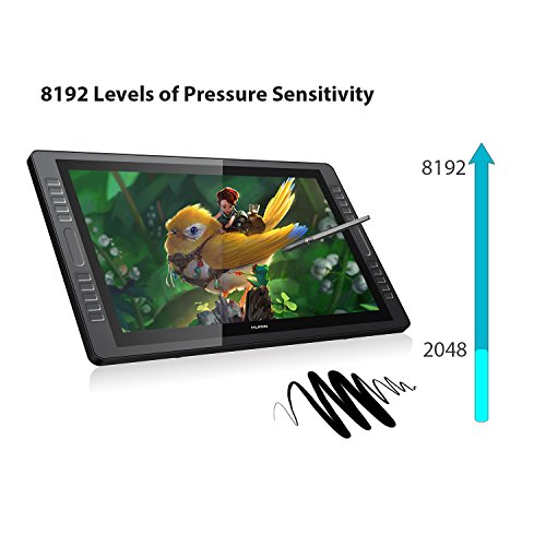 HD Pen Display Digital Drawing Monitor with 20 Express Keys and Touch Bar 8192 Pressure Sensitivity 21,5 Inch Huion KAMVAS GT-221 Pro