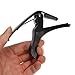 Folk Acoustic Guitar Trigger Change Capo Key Clamp Black.