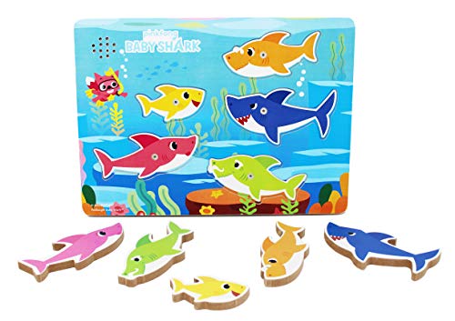 Pinkfong Baby Shark Puzzle A incastro in Legno, Riproduce La Canzoncina Baby Shark Doo Doo Doo, Fenomeno Planetario Su Youtube